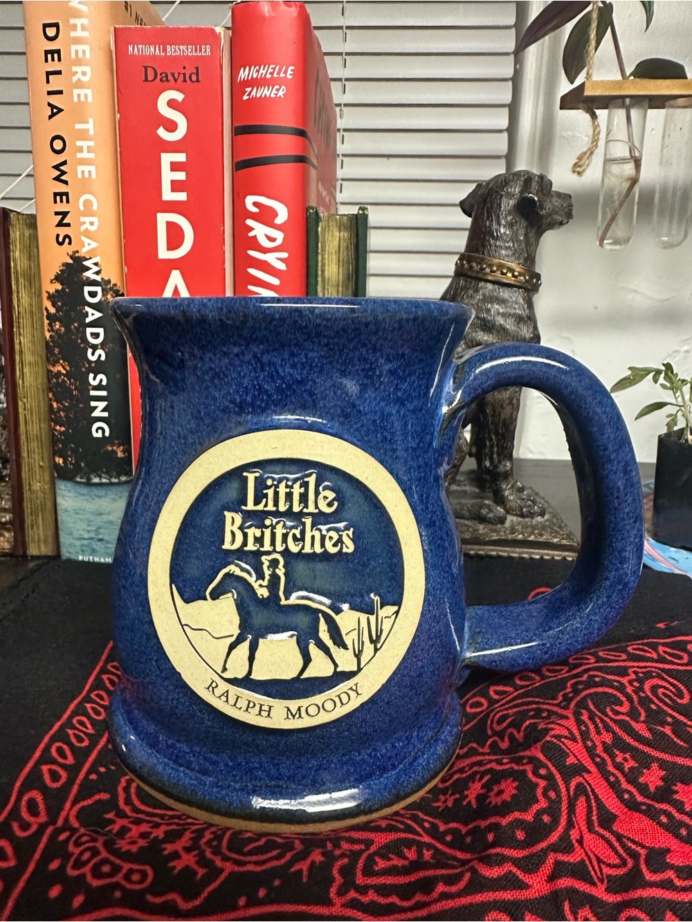 Little Britches Ralph Moody Blue Stoneware Mug